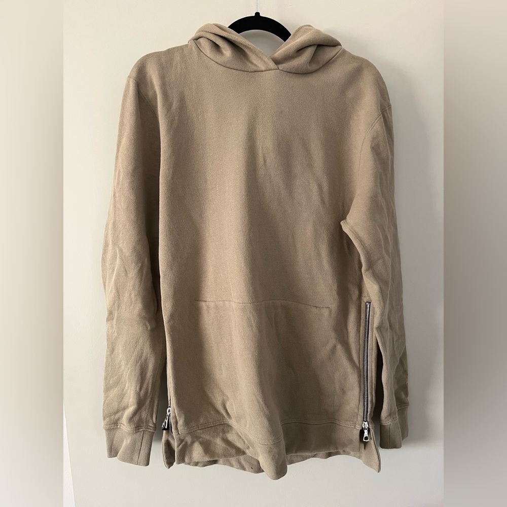 John Elliott Hooded Sweatshirt, Mocha, Men’s Large